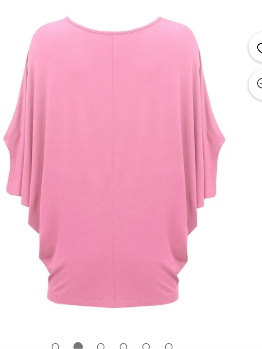 Made by Johnny Women's Scoop Neck Half Sleeve Batwing Dolman Top L PINK NWT - Picture 2 of 9